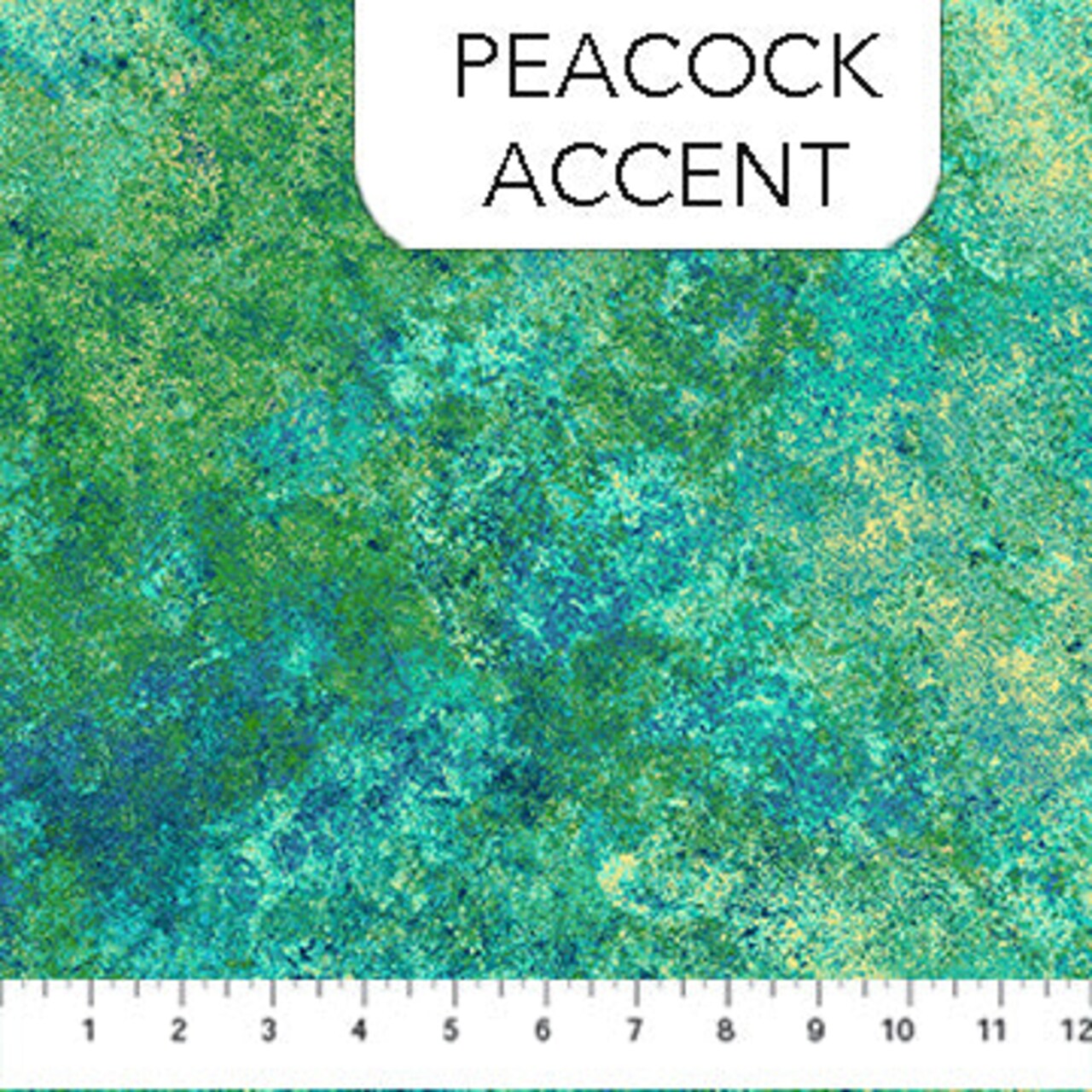 Fabric Northcott Peacock Accent Stonehenge Multi Mixers by the Quarter Yard 39382-740